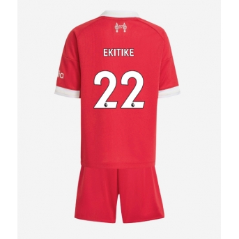 Billige Fotballdrakt Liverpool Hugo Ekitike #22 Replika Hjemmedraktsett Barn 2025-26 Kortermet (med bukser)
